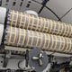 The first two of six new solar arrays for the ISS being loaded into a Dragon spacecraft.